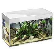 AQUAEL Glossy 100 белый (215л) аквариум с LED освещением