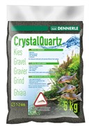 Dennerle Kristall-Quarz - аквариумный грунт, гравий фракции 1-2 мм, цвет черный, 5 кг.