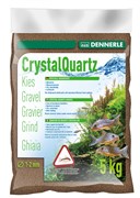Dennerle Kristall-Quarz - аквариумный грунт , гравий фракции 1-2 мм, цвет темно-коричневый, 5 кг.