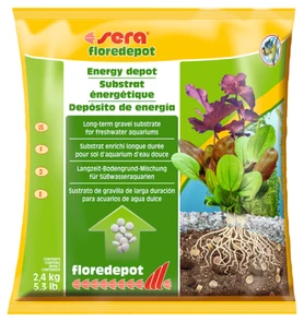 sera Floredepot 2,4 кг (пакет) - питательный грунт (подложка) для растений S4480