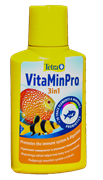 Tetra Vitamin PRO 3in1 100 мл - препарат с витаминами и жизненно важными веществами для здоровья аквариумных рыб Tet-321809