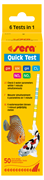 sera Quick-Test 6-в-1 (50 полосок) - тест в полосках на 6 параметров воды S4960