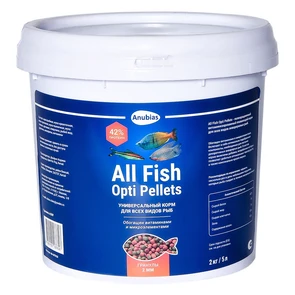 {{photo.Alt || photo.Description || 'Anubias All Fish Opti Pellets 5 л, 2 кг - корм для всех видов рыб, гранулы 2мм'}}
