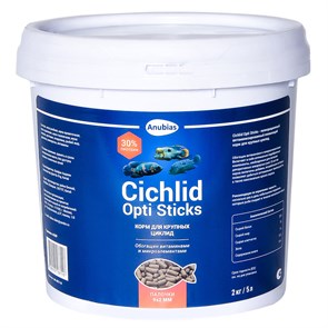 {{productViewItem.photos[photoViewList.activeNavIndex].Alt || productViewItem.photos[photoViewList.activeNavIndex].Description || 'Anubias Cichlid Opti Sticks 5 л, 2 кг- корм для цихлид,  палочки 9х2мм'}}