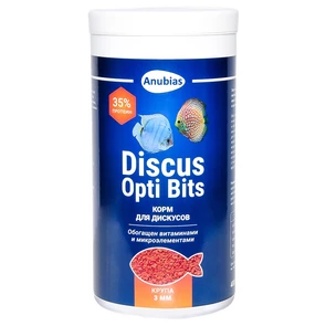 {{photo.Alt || photo.Description || 'Anubias Discus Opti Bits крупа 3мм, 1000мл (400г) - корм для дискусов'}}