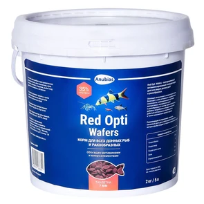 {{photo.Alt || photo.Description || 'Anubias Red Opti Wafers - корм в таблетках для донных рыб и ракообразных 7мм, ведро 5л (2кг)'}}