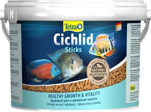 {{photo.Alt || photo.Description || 'Tetra Cichlid Sticks 3,6 л (ведро) - основной корм для цихлид (палочки)'}}