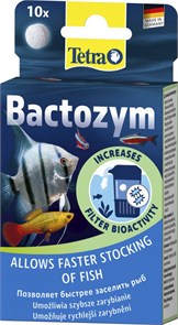 Tetra Bactozym 10 таблеток - ускоритель биологического запуска для фильтров и аквариумов Tet-140257