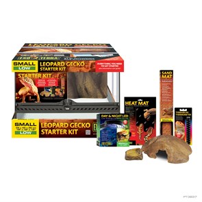 EXO TERRA Leopard Gecko Starter Kit - террариумный набор начинающего владельца эублефара 45х45х30 H238373