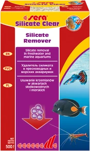 sera Marine Silicate Clear 500 г - наполнитель для удаления силикатов в морском аквариуме S8417