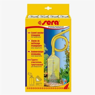sera Gravel Cleaner Edge - грунтоочиститель треугольный для небольших аквариумов (жёлтый) S8565