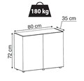 AQUAEL подставка для аквариума Glossy 80 - 80*35*73 прямая (ДСП), 2 дверцы 112932 - фото 18088 AQUAEL подставка для аквариума Glossy 80 - 80*35*73 прямая (ДСП), 2 дверцы 112932 - фото 18088