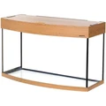 Aquaplus аквариум LUX Ф 225л фигурный (120*40*61), цвет дуб + крышка, светильник Т8 2*38Вт, стекло 8/8 84245