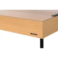 Aquaplus аквариум П-450 LUX цвет - бук - (150*50*60) + крышка 150x50 4*36Вт - с тумбой 083545+143201