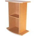 Aquaplus тумба фигурная 50*30*70, цвет дуб, открытая 145335