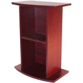 Aquaplus тумба фигурная 50*30*70, цвет махагон, открытая 145359