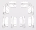 Dennerle Комплект креплений для покровного стекла аквариумов Dennerle NanoCube Den-5896