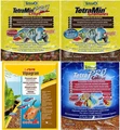 Hабор кормов в гранулах и чипсах - Sera Vipagran 12 г, TetraMin Granules 12 г, Tetra Min Pro crisps 12 г, Tetra PRO Colour 12 г. gran-crisps-set