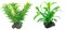 Tetra Plantastics XS Green - набор искусственных растений (2 вида по 3 шт.= 6 шт.), размер около 6 см - фото 22527