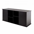 Aquaplus аквариум П-450 LUX цвет - венге - (150*50*60) + крышка 150x50 4*36Вт - с тумбой 83552+a13108