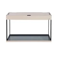 Aquaplus аквариум LUX П120 / 115л прямой Выбеленный дуб LED (80*35*49)+Крышка, светильник LEDDY TUBE Retro Fit Sunny 1*16 Вт, стекло 6/6 a18929