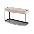 Aquaplus аквариум LUX Ф115 / 110л фигурный Выбеленный дуб LED (80*35*49)+Крышка, светильник LEDDY TUBE Retro Fit Sunny 1*16Вт, стекло 6/6 a90106