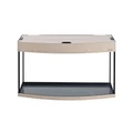 Aquaplus аквариум LUX Ф115 / 110л фигурный Выбеленный дуб LED (80*35*49)+Крышка, светильник LEDDY TUBE Retro Fit Sunny 1*16Вт, стекло 6/6 a90106