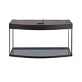 Aquaplus аквариум LUX Ф170 / 170л фигурный Венге LED (100*40*56)+Крышка, свет  LEDDY TUBE Retro Fit Sunny 2*18 Вт, стекло 6/8 992827