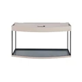 Aquaplus аквариум LUX Ф170 / 170л фигурный Выбеленный дуб LED (100*40*56)+Крышка, свет 2*14 Вт (LED), стекло 6/8 995330