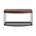 Aquaplus аквариум LUX Ф170 / 170л фигурный Орех LED (100*40*56)+Крышка, свет  LEDDY TUBE Retro Fit Sunny 2*18 Вт, стекло 6/8 992919