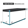 AQUAEL OPTI SET 240 л (белый) - аквариум из осветлённого стекла Opti White, 121x41x56 см 124306 - фото 27865 AQUAEL OPTI SET 240 л (белый) - аквариум из осветлённого стекла Opti White, 121x41x56 см 124306 - фото 27865