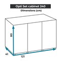 AQUAEL подставка под аквариум OPTI SET 240 л (белая) - 3 дверцы, 121x41x80 см 123427 - фото 28665 AQUAEL подставка под аквариум OPTI SET 240 л (белая) - 3 дверцы, 121x41x80 см 123427 - фото 28665
