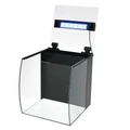 Atman DR-320 35 литров - аквариум c гнутым передним стеклом, 32х33,3х35,3 см  (в комплекте внутренний фильтр, LED RGB светильник) ATM-DR-320