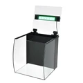 Atman DR-320 35 литров - аквариум c гнутым передним стеклом, 32х33,3х35,3 см  (в комплекте внутренний фильтр, LED RGB светильник) ATM-DR-320