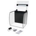Atman DR-420 65 литров - аквариум c гнутым передним стеклом, 42х37,5х40 см  (в комплекте внутренний фильтр, LED RGB светильник) ATM-DR-420