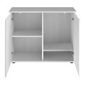 Aquaplus тумба прямая  90*35*72 белое дерево, ДСП с 2 дверками ДСП 219230 - фото 31336
