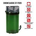 Eheim Classic 2217 - внешний фильтр для аквариумов до 600 л + губки EM-2217020