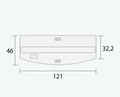 Juwel VISION 260 LED аквариум В КОМПЛЕКТЕ С ТУМБОЙ 260л черный (Black) 121х46х64см 2х29W Фильтр Bioflow L, нагреватель 300 Вт Juw-06351