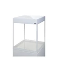 AQUAEL Glossy ST Cube Day&Night 50 (135л) аквариум БЕЛЫЙ с LED освещением из стекла "триплекс" 131993