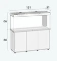 Juwel RIO 450 LED аквариум в комплекте с тумбой 450л белый (white) 151х51х66см 2х31W Фильтр Bioflow XL, нагреватель 300 Вт 05451