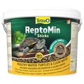 Tetra ReptoMin Sticks 10 л - полноценный корм для водных черепах и других плотоядных рептилий 201354