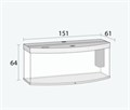 Juwel VISION 450 LED аквариум с тумбой 450л светлое дерево (Light wood) 151х61х64смФильтр Bioflow XL, нагреватель 10861