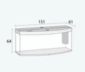 Juwel VISION 450 LED аквариум с тумбой 450л светлое дерево (Light wood) 151х61х64смФильтр Bioflow XL, нагреватель 10861