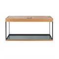Aquaplus аквариум П-264 LUX цвет - дуб - (120*40*61) + крышка 120x40 2*18Вт (LED( a19339