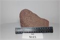 Бурый вулканический камень "M" №21(10-15 см) - пористый камень. На фото - именно тот камень, который вы получите PR-222506-21