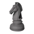 GLOXY Шахматная фигура Конь черный 7х7х14см GL-086678